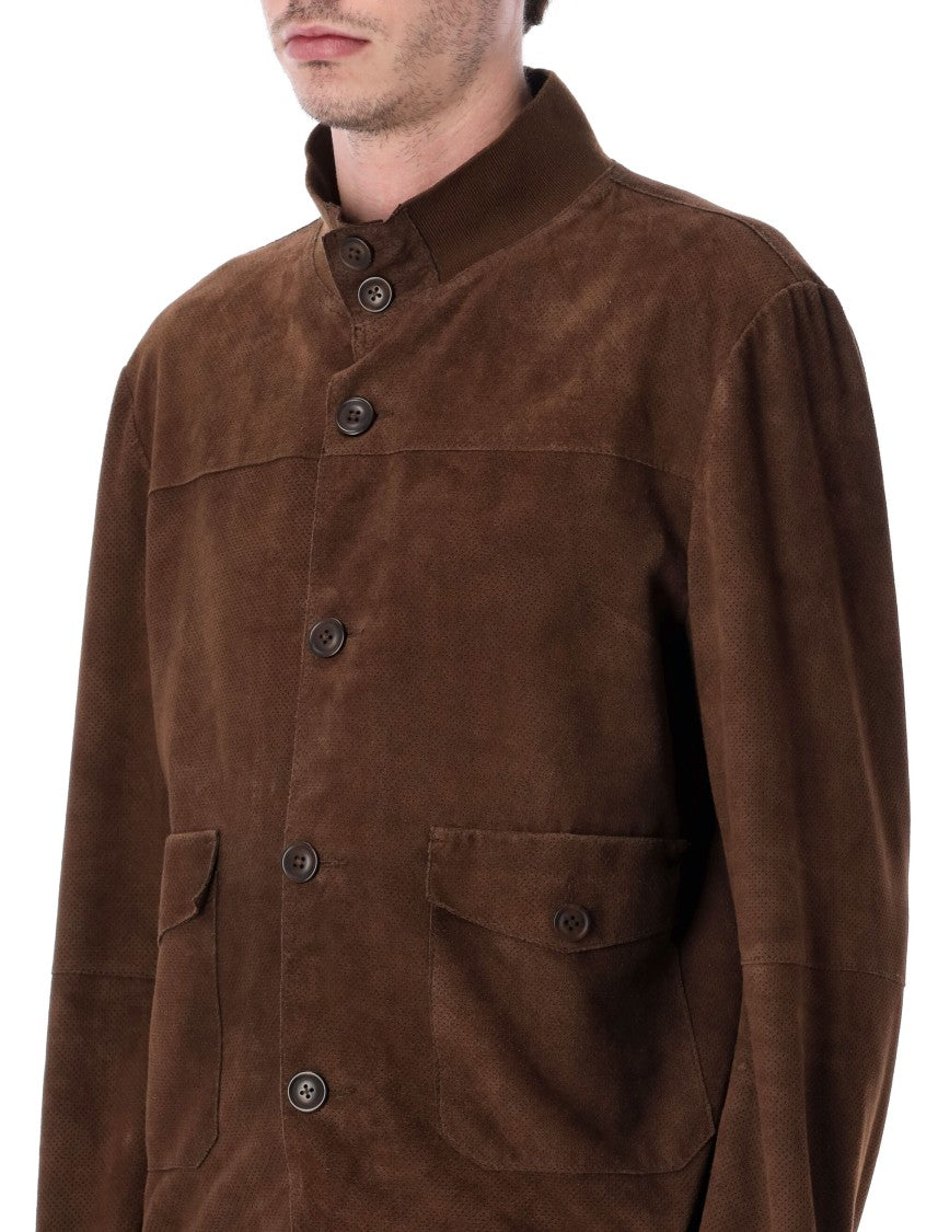 Sword Sword 6.6.44 Perforated Suede Jacket