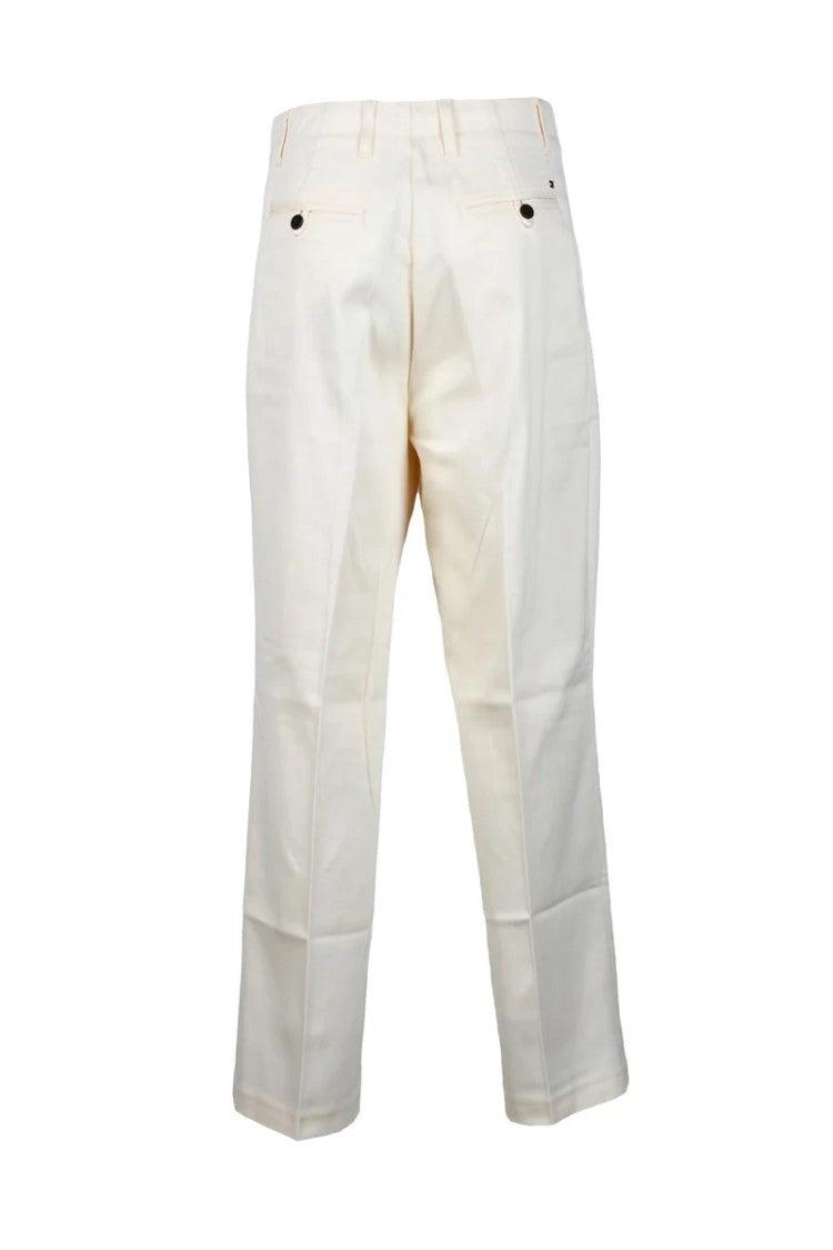 Tommy Hilfiger Straight-Leg Trousers With Mid-Rise Waist And Front Pleats