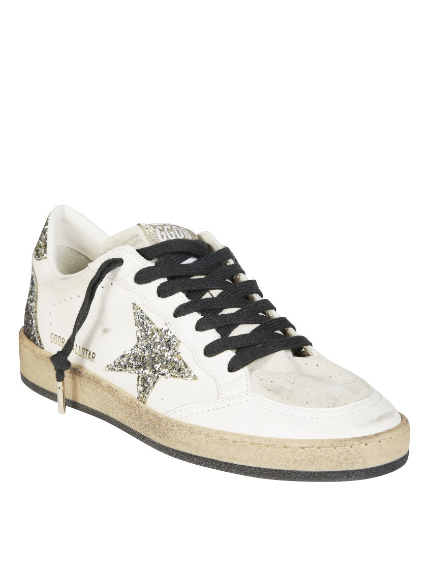Golden Goose Ballstar Leather Upper Suede Sneakers