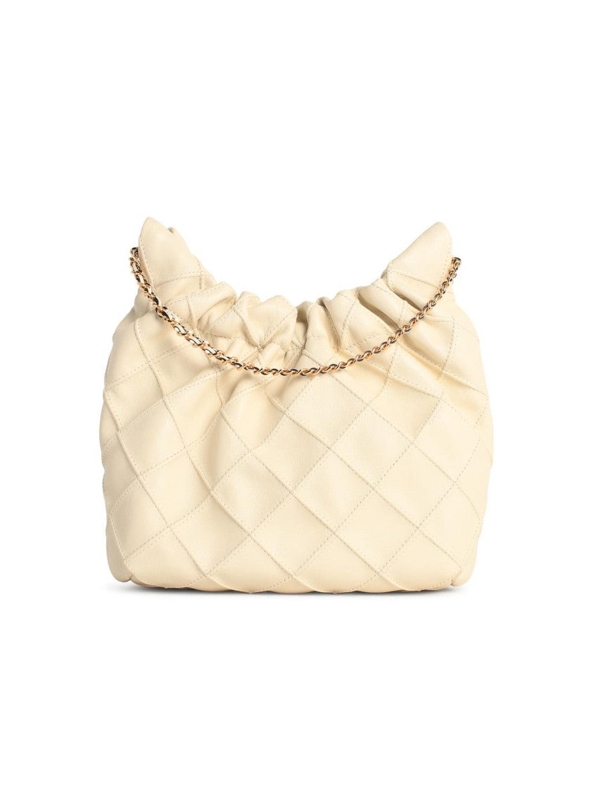 Tory Burch 'Fleming' Cream Leather Mini Bag