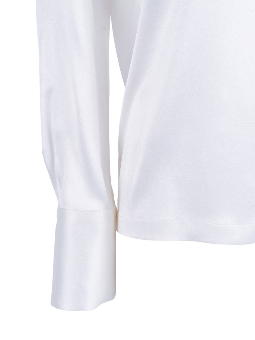 Mazzarelli Camicie Angie B Silk Boat Neck Blouse
