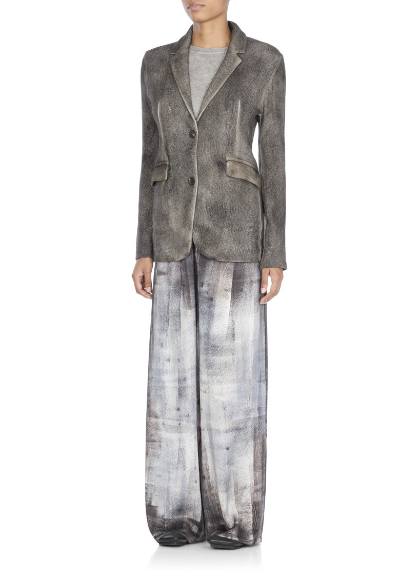 Avant Toi Grey Wool And Cashmere Blazer