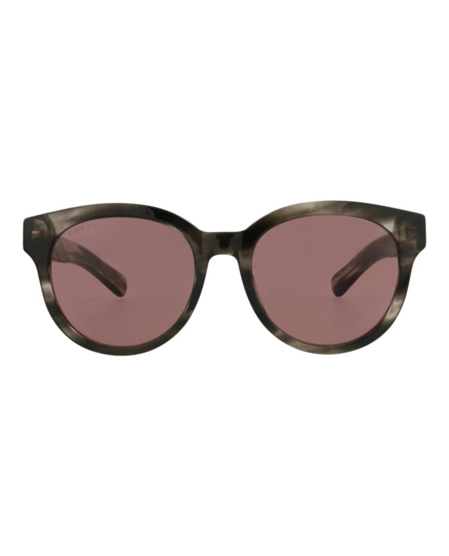 Gucci Round-Frame Sunglasses In Recycled Acetate With Velvet Case