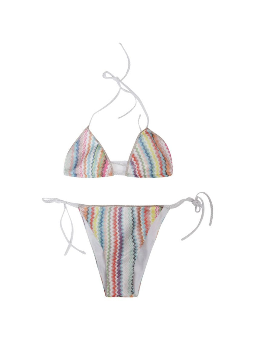 Missoni Triangle Top And Matching Bottoms Biniki Set