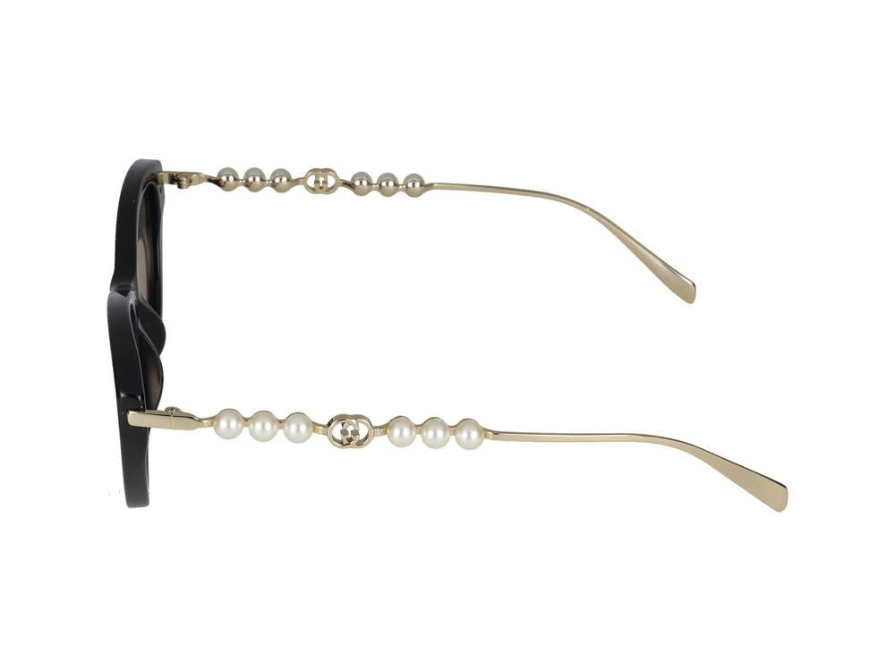 Gucci Black Pearl Accents Cat-Eye Sunglasses
