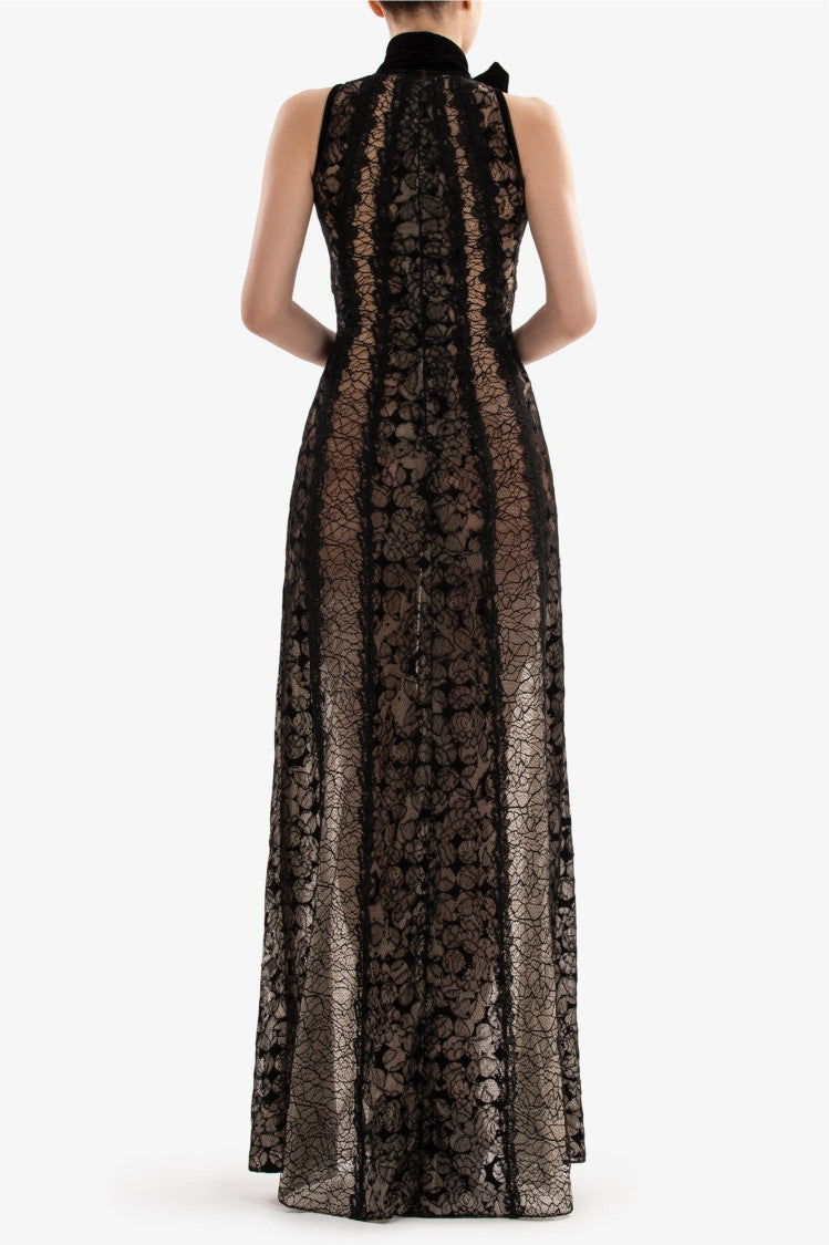 Saiid Kobeisy Jet Black Crepe Short Dress