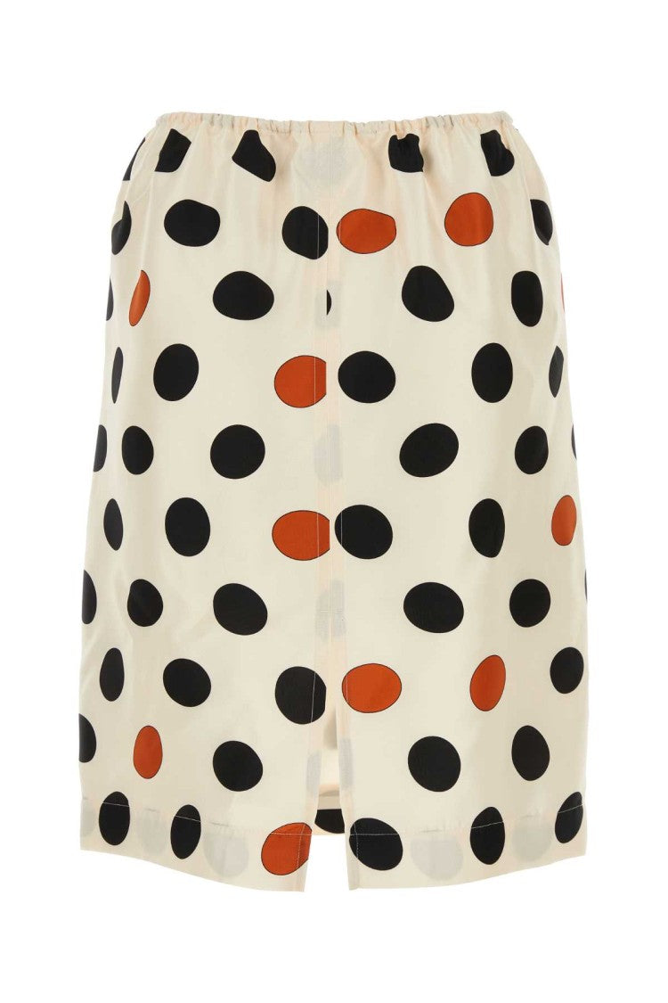 Bottega Veneta Printed Silk Skirt