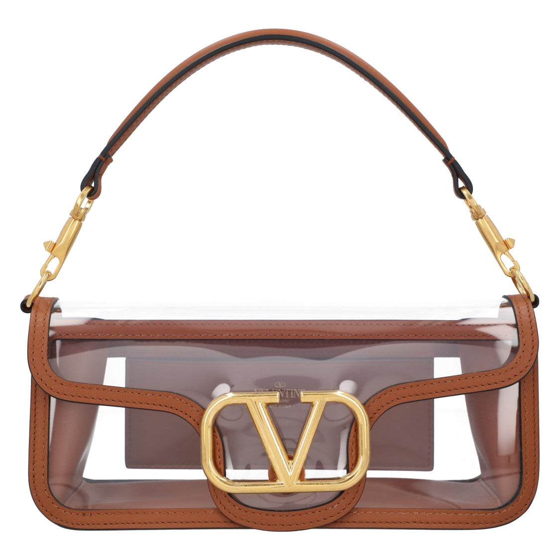 Valentino Locò Shoulder Bag Transparent/Brown