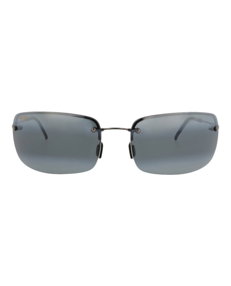Maui Jim Square-Frame Titanium Alloy Sunglasses