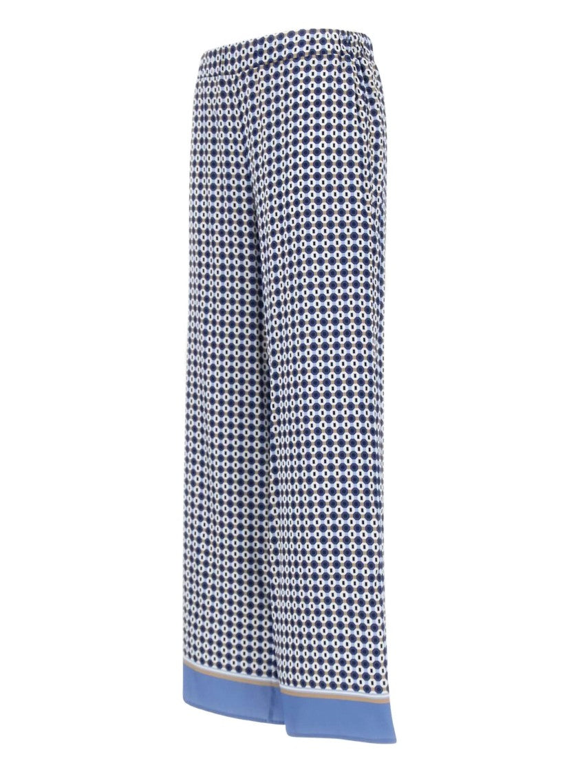 Kangra Wide-Leg Pants With Geometric Pattern