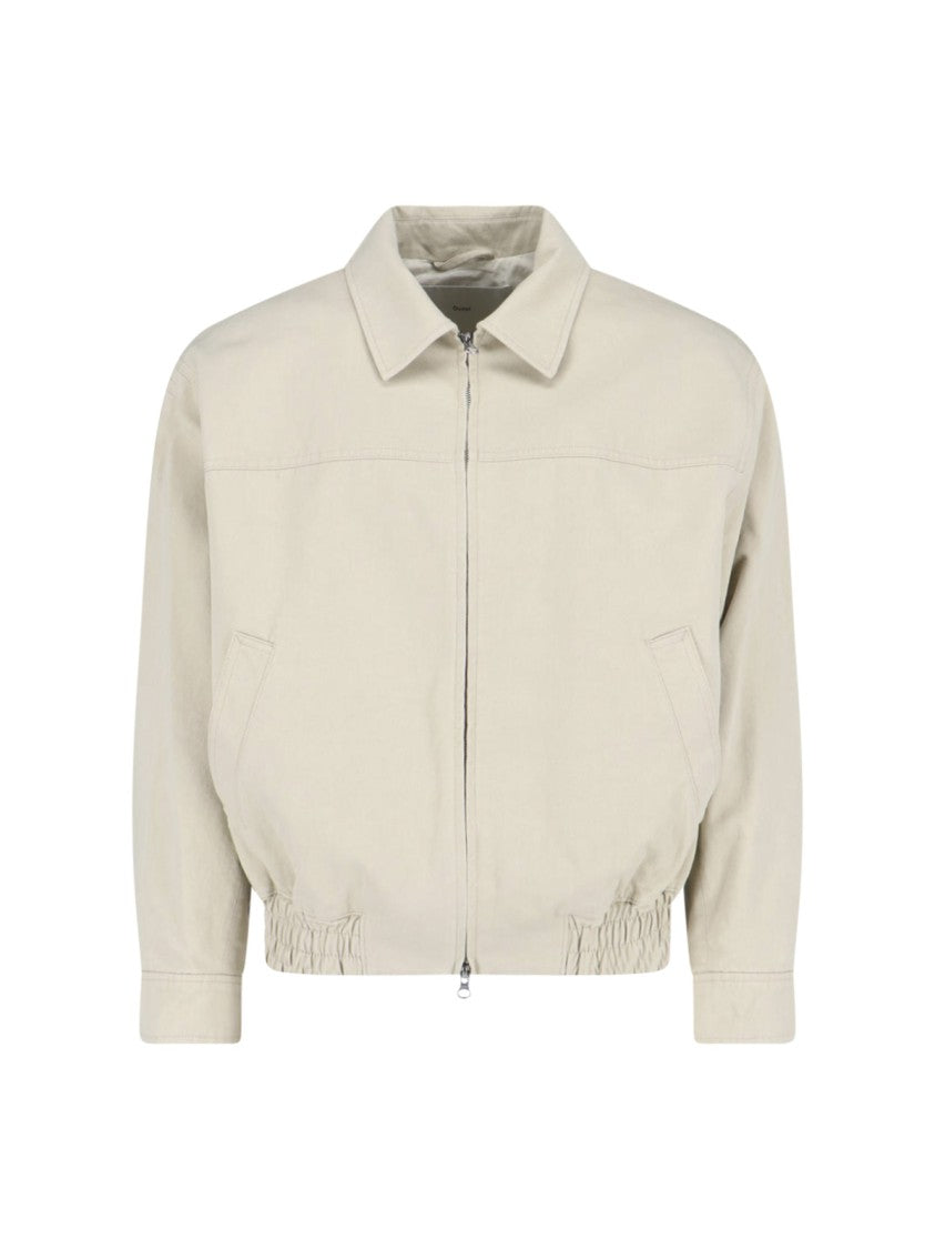 Dunst Gray Zip Bomber Jacket