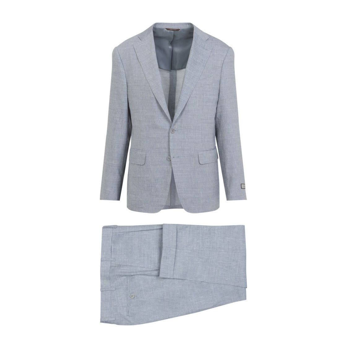 Canali Linen Wool Blend Tailored Suit