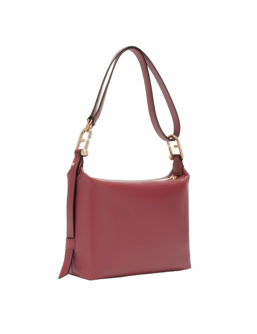 Furla Tonie M Leather Hobo Ball Bag, Ruby Color