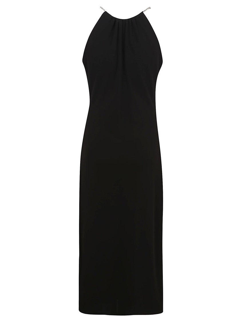 Givenchy Halter Neck Ruffle-Detail Dress With Fitted Silhouette
