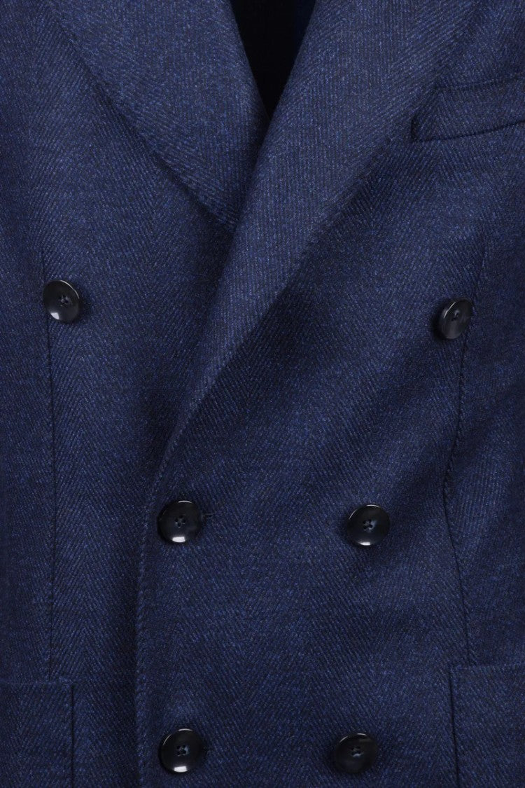 Kb Napoli Double-Breasted Coat Wool/Elastane