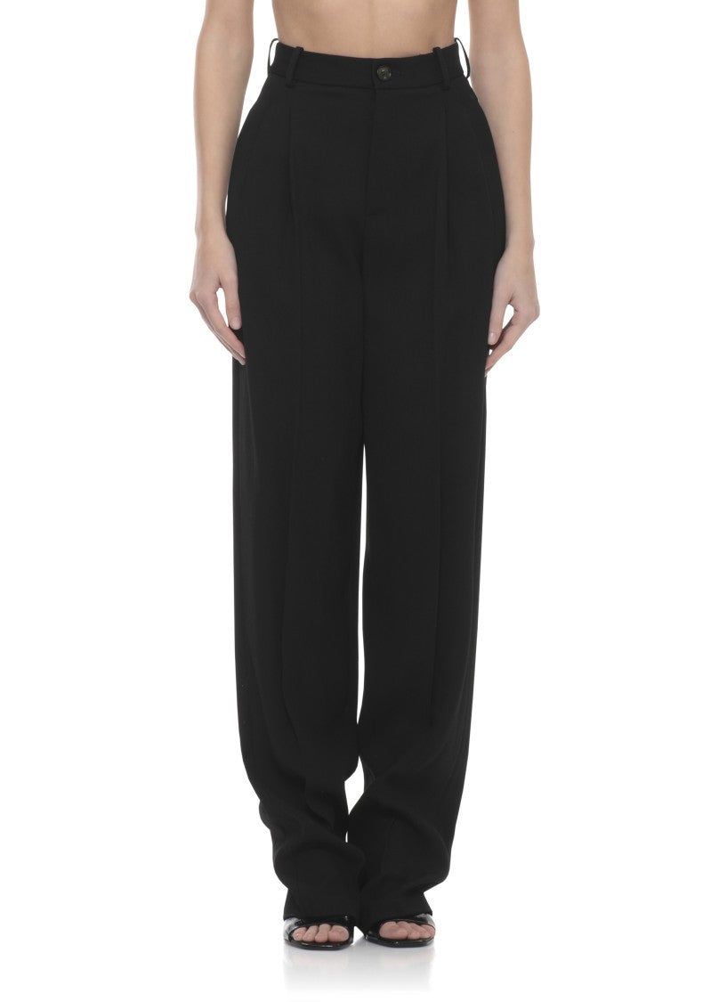 Elisabetta Franchi Black Viscose Pants
