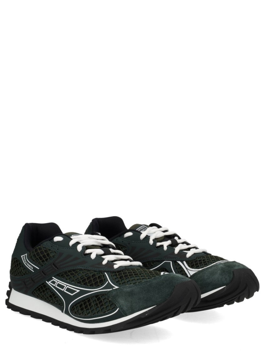 Bottega Veneta Orbit Mesh Suede Low-Profile Sneakers