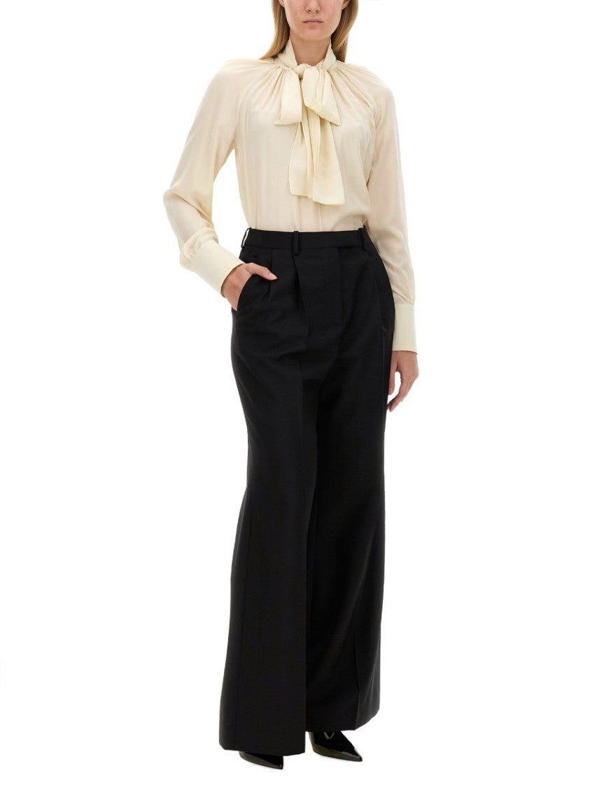 Givenchy Silk Shirt With Lavalliére Collar