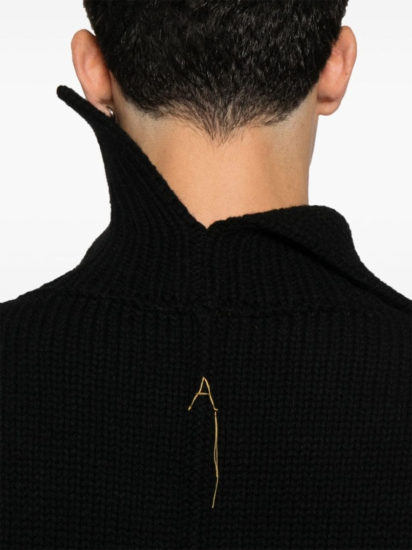 Airei Roll Neck Wool-Cashmere Blend Sweatshirt