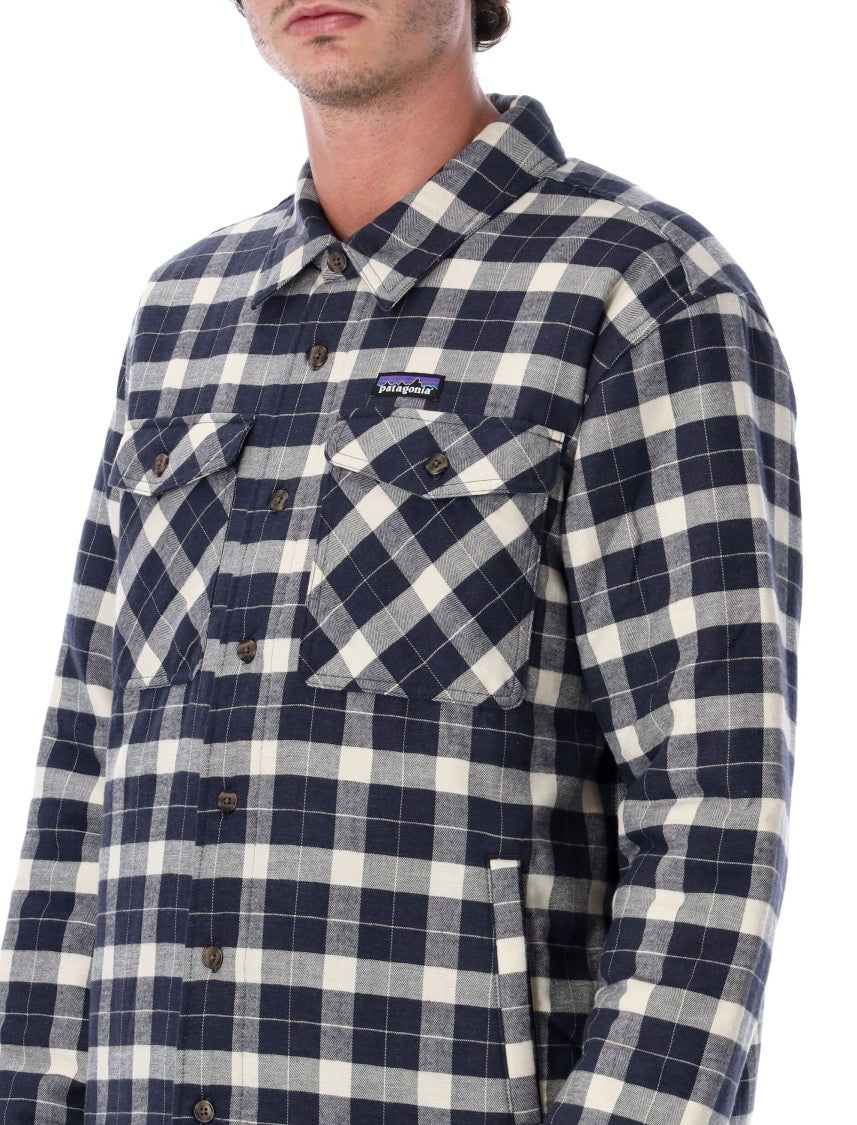 Patagonia Lightweight Insulated Fjord Flannel Shirt With Classic Checkered Pattern