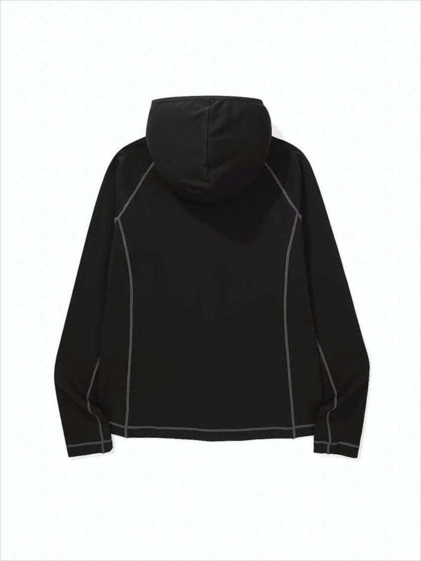 Sierra Designs Color-Blocked Hooded Jacket With Front Zipper Closure