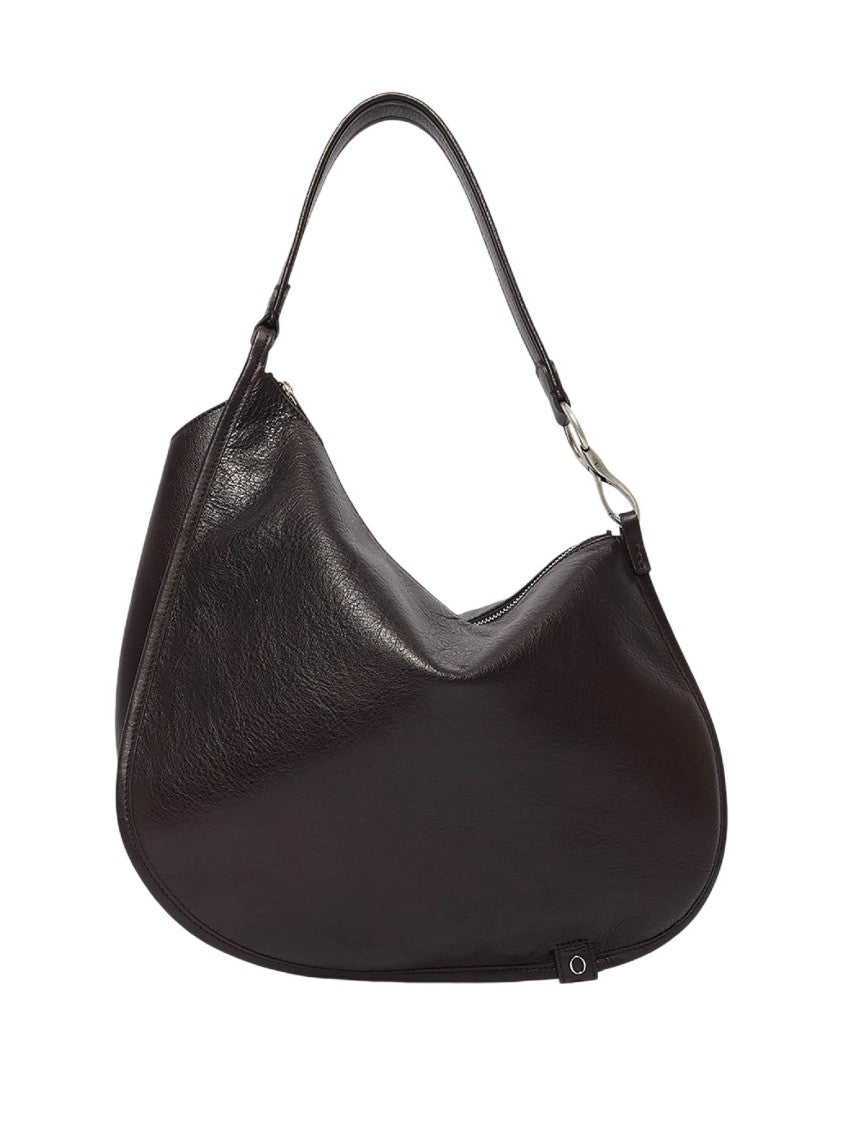 Claudio Orciani Black Chaos M Lagoon Calf Leather Handbag