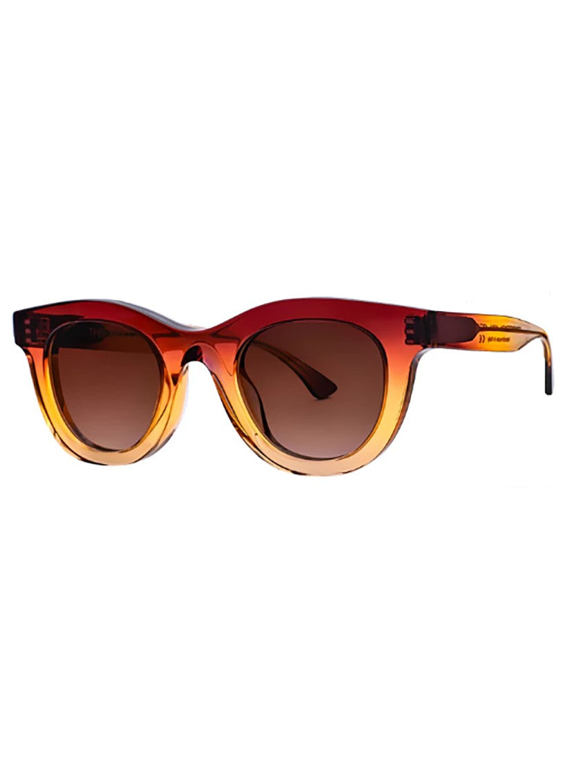 Thierry Lasry Bold Cat-Eye Red Acetate Sunglasses With Gradient Lenses