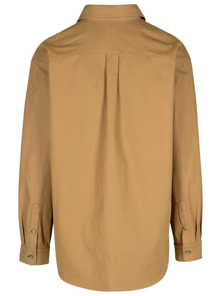 A.P.C. Emilien' Beige Cotton Shirt