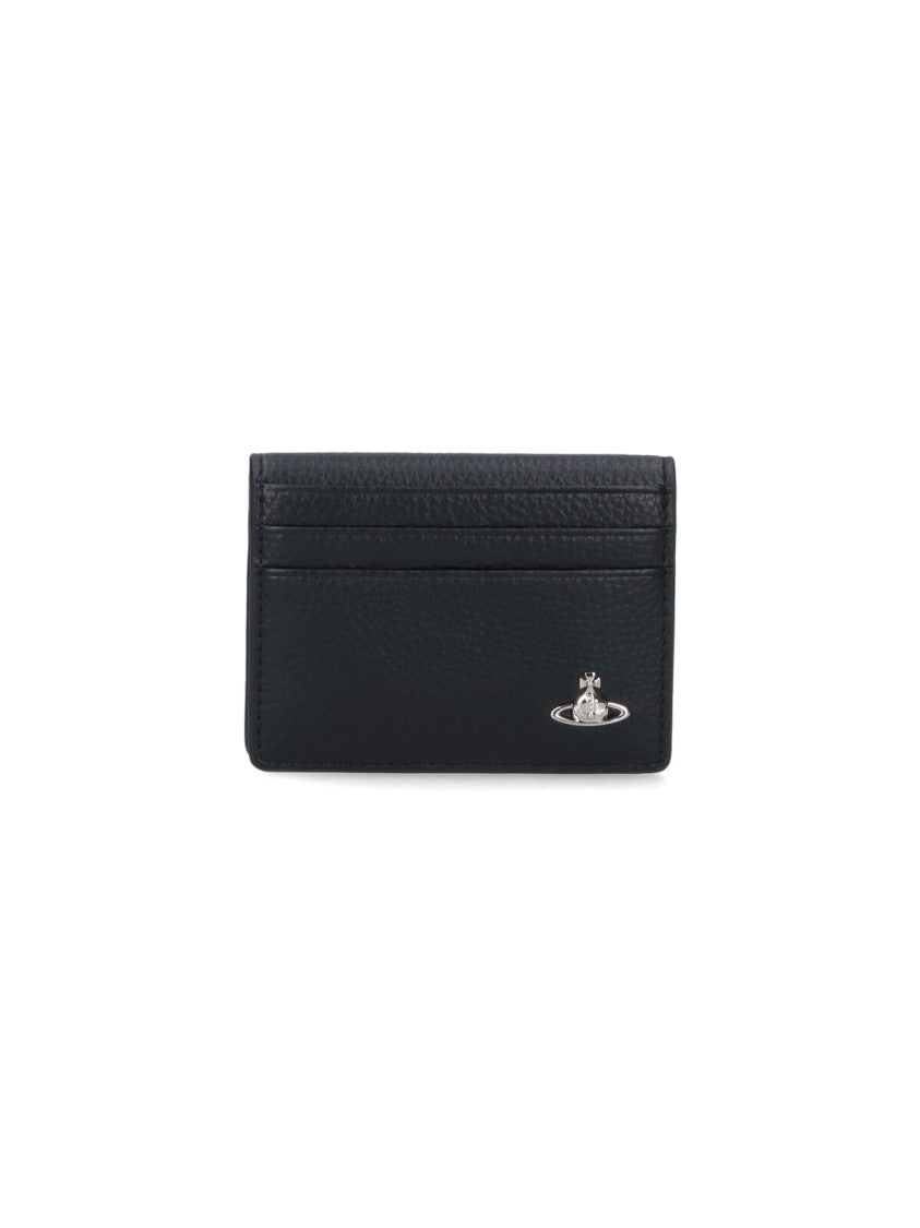 Vivienne Westwood Bi-Fold Cardholder With Silver Orb Logo