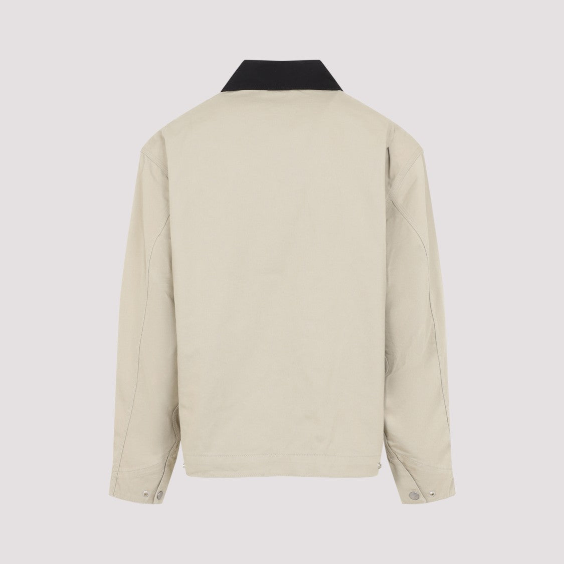 Carhartt Wip Light Beige Jacket With Black Collar
