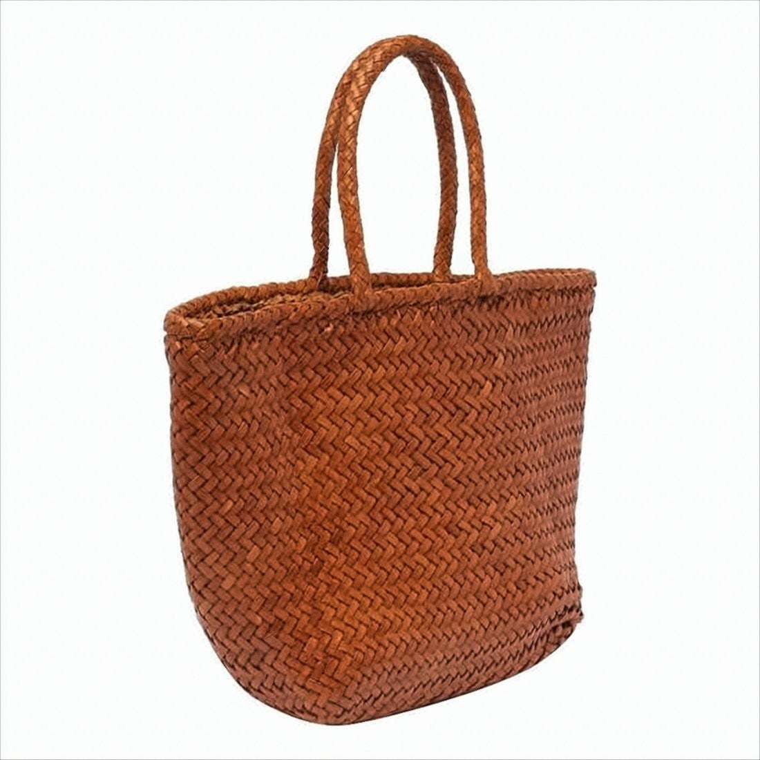 Dragon Diffusion Woven Buffalo Leather Small Tote Bag