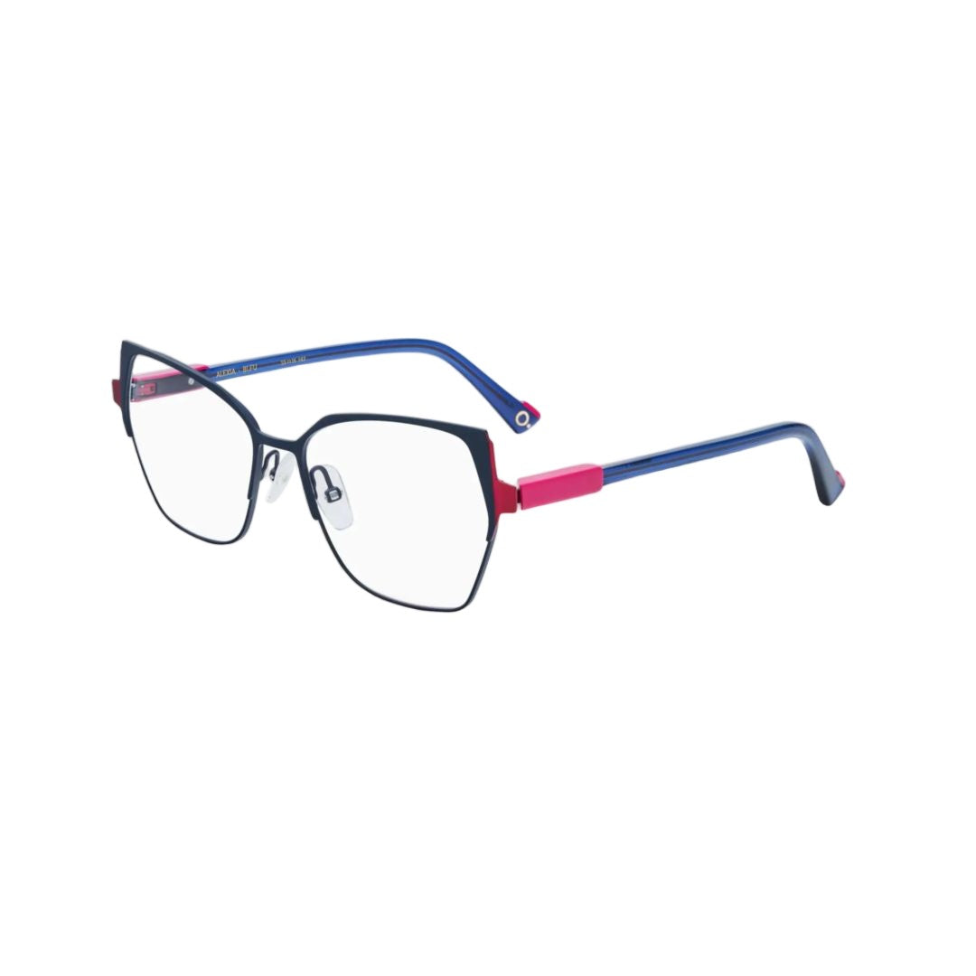 Etnia Barcelona Alexia Geometric Metal Sunglasses With Vibrant Gradient Temples