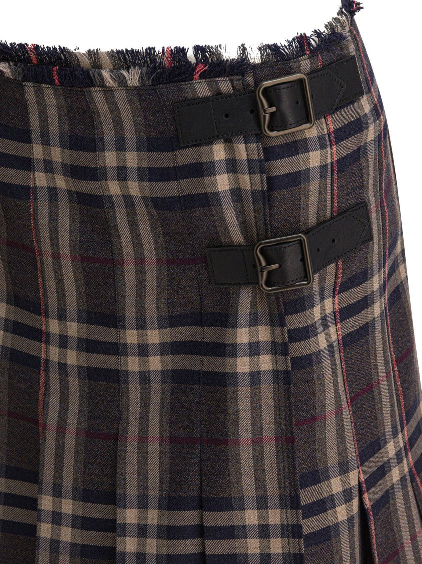 Burberry "Check" Wool Mini Kilt