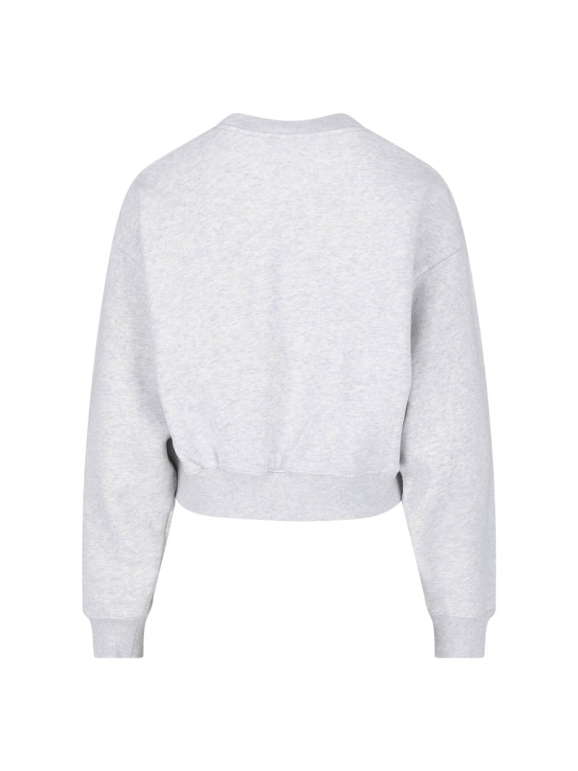 Sporty And Rich Grey Cotton-Blend Sweatshirt