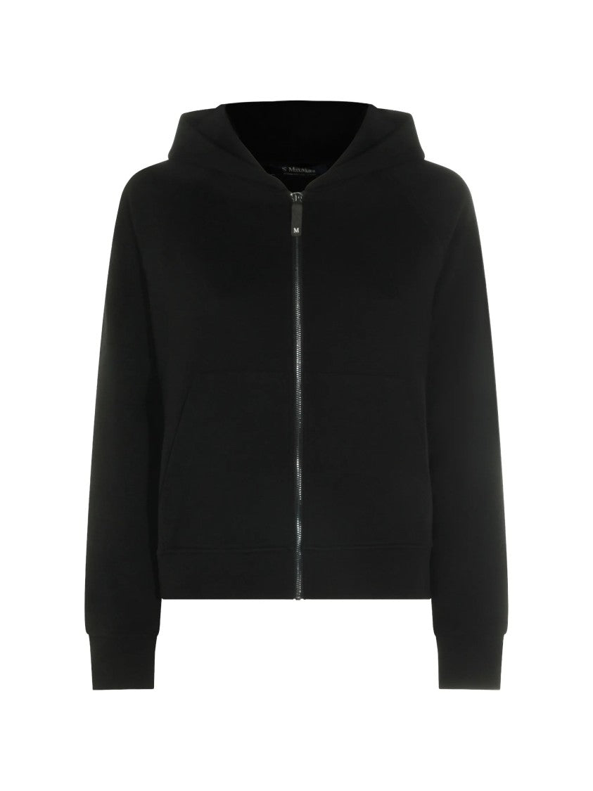 Max Mara Smmmarea Cropped Boxy Zip Hoodie