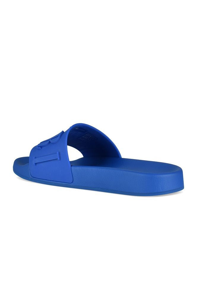Amiri Royal Blue Rubber Slide Sandals