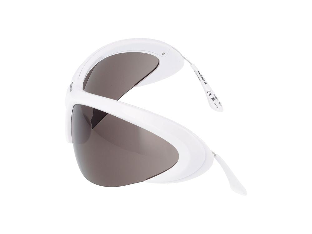 Balenciaga Sunglasses Bb0232s 003 White Silver Grey 91/16/125