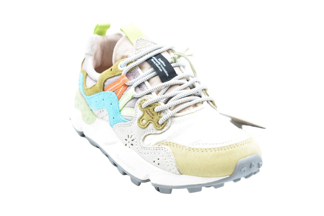 Flower Mountain Crema Milk Suede Nylon Low-Cut Shoes