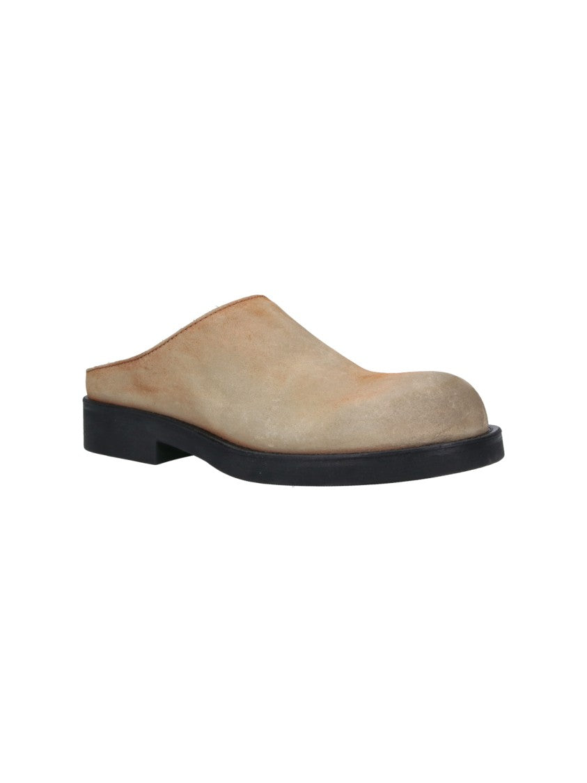 Mm6 By Maison Margiela Minimalist Slip-On Rounded Toe Sandals