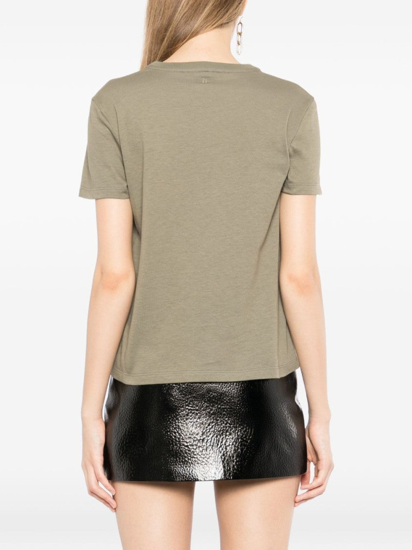 Tom Ford Short-Sleeve T-Shirt With Ribbed Neckline