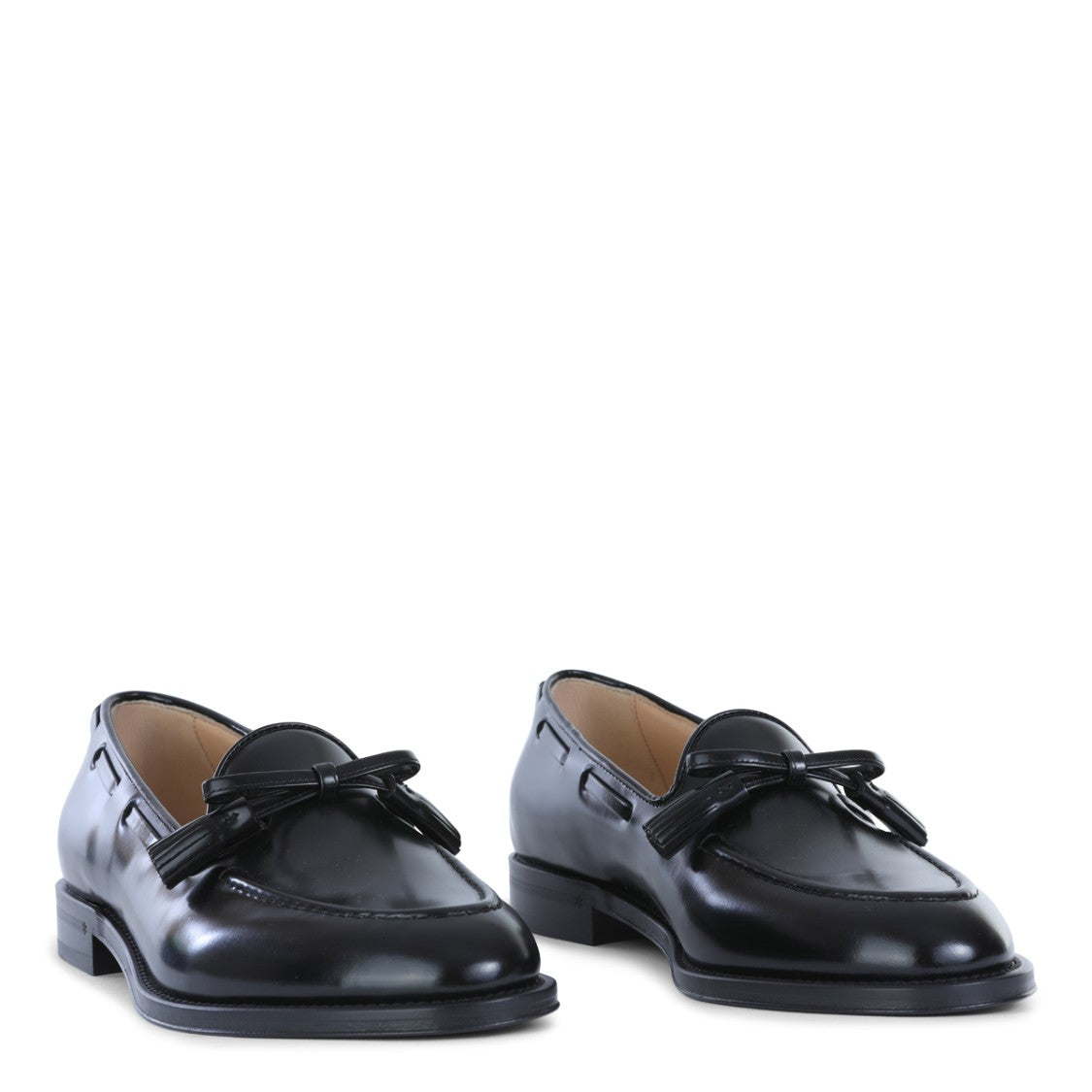 Valentino Garavani Black Leather Loafers