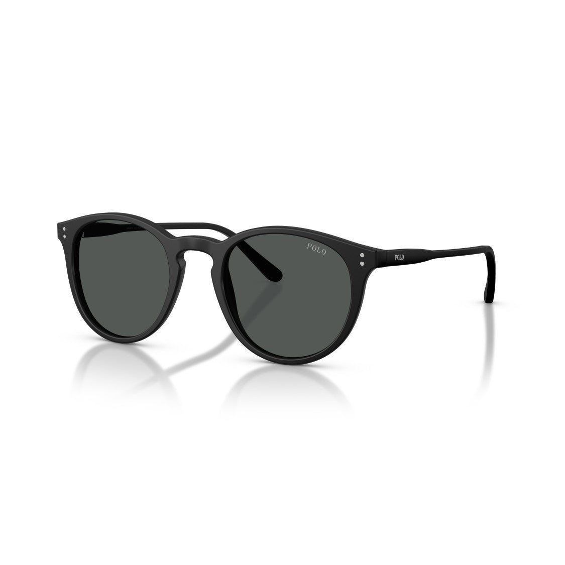 Polo Ralph Lauren 0Ph4110 Classic Round Frame Polished Black Sunglasses
