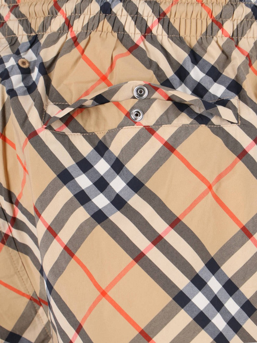 Burberry Check Swim Shorts – Beige