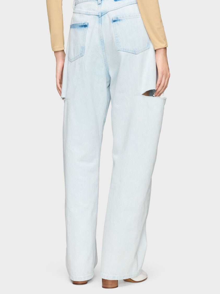 Maison Margiela Blue Tie-Dye Wide-Leg Jeans