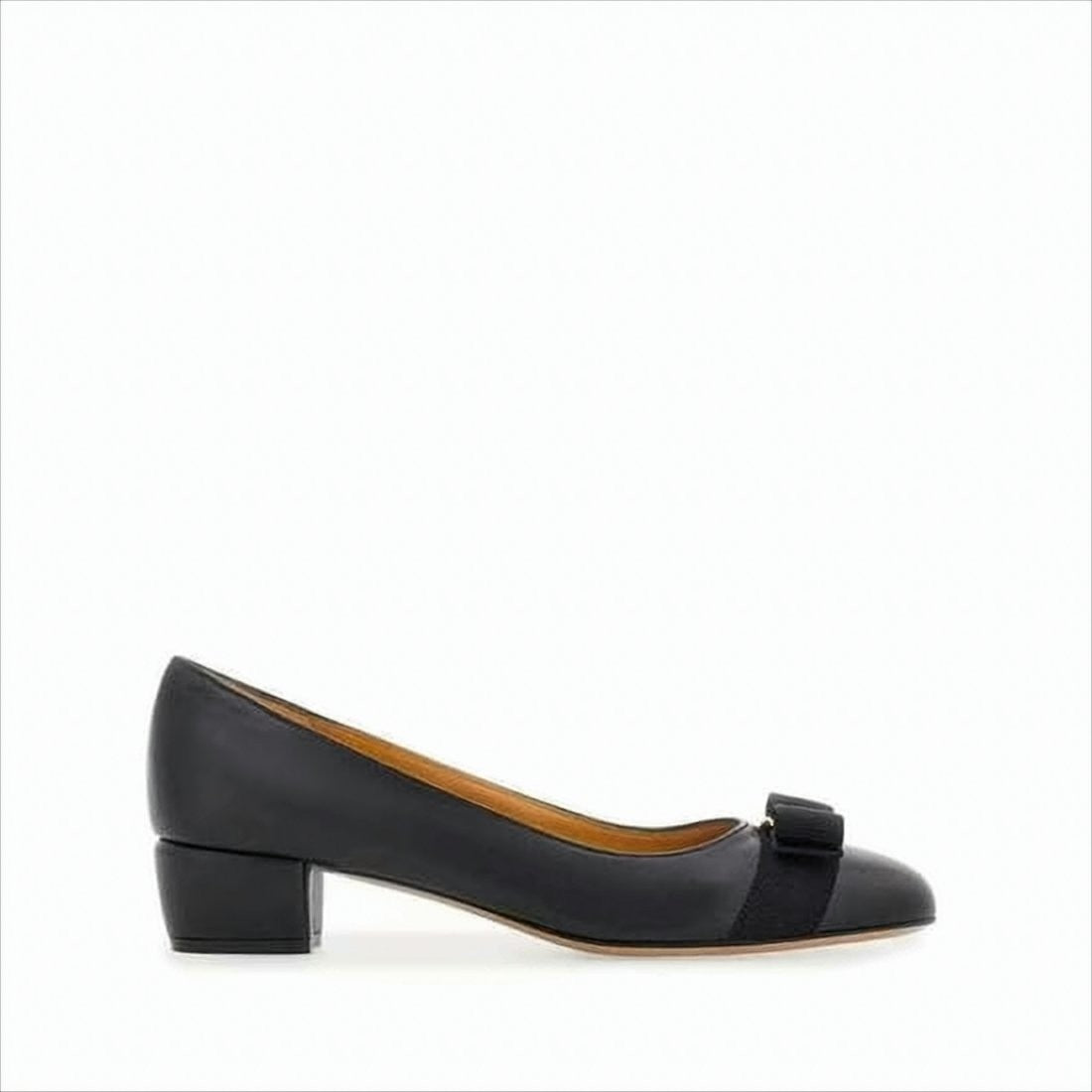 Salvatore Ferragamo Low-Heeled Calf Leather Pumps
