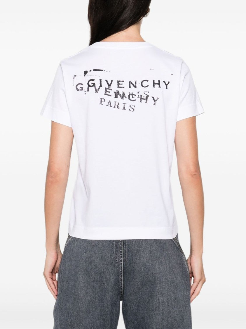 Givenchy White Silk And Nylon Sleeveless Top
