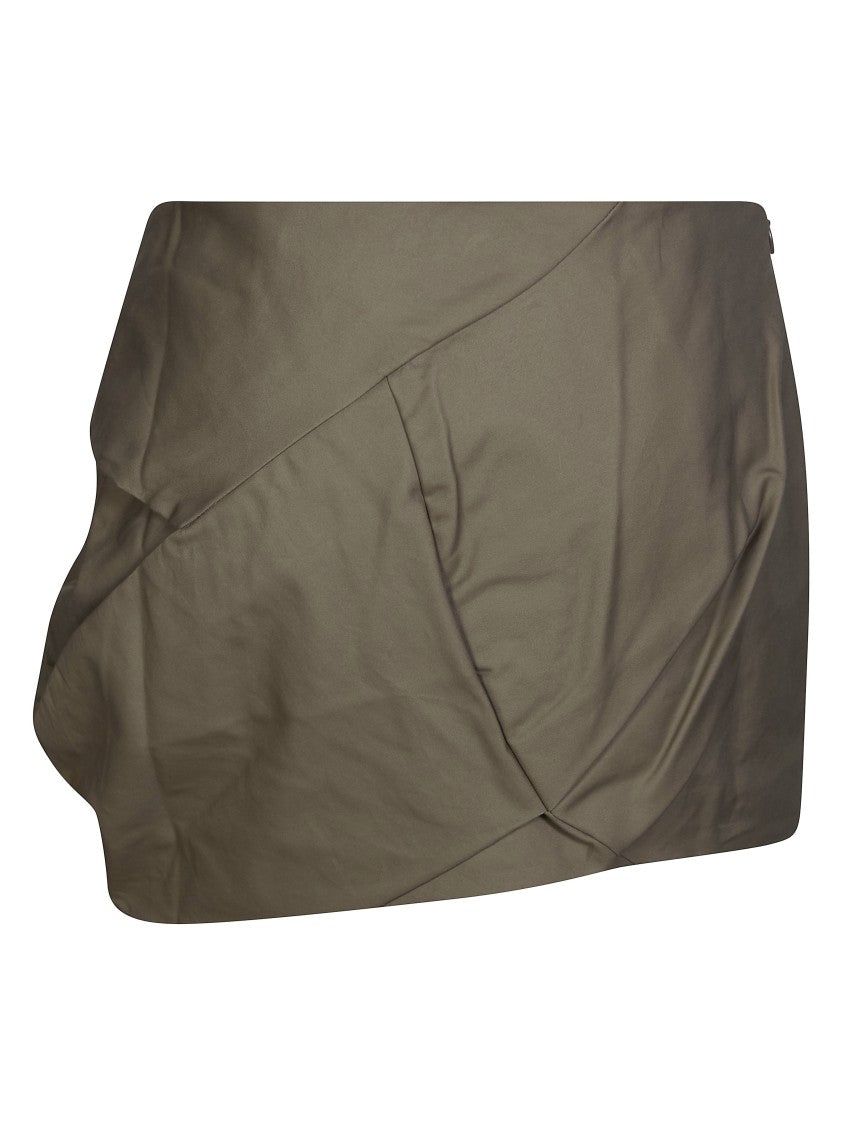 Entire Studios Structured Asymmetrical Draped Mini Skirt