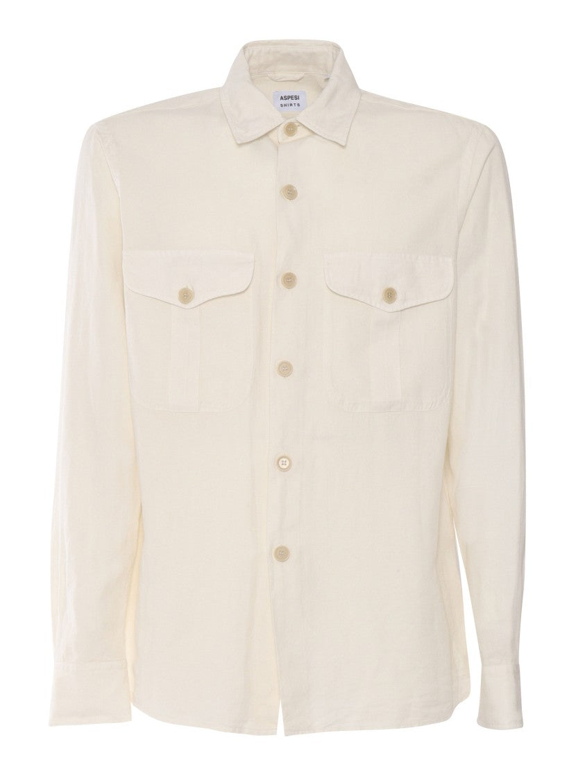 Aspesi Relaxed Fit Button-Up Shirt With Two Chest Pockets