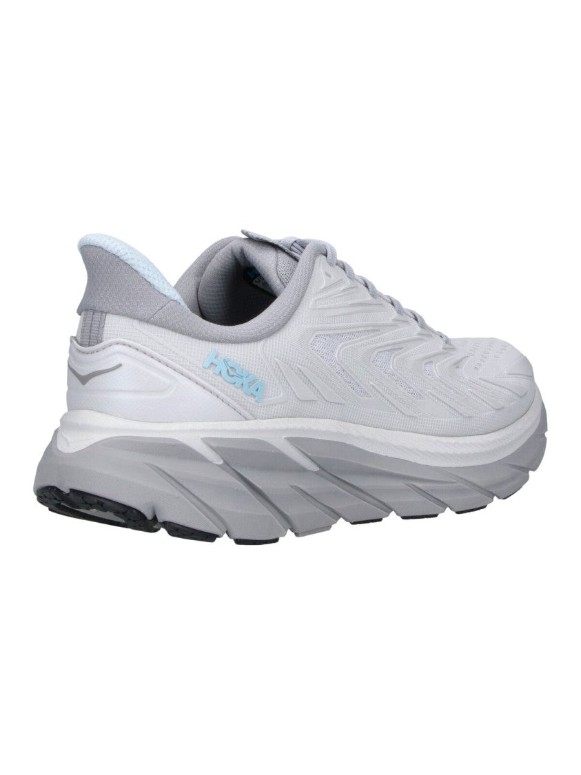 Hoka Grey Clifton Utl Fabric Sneakers