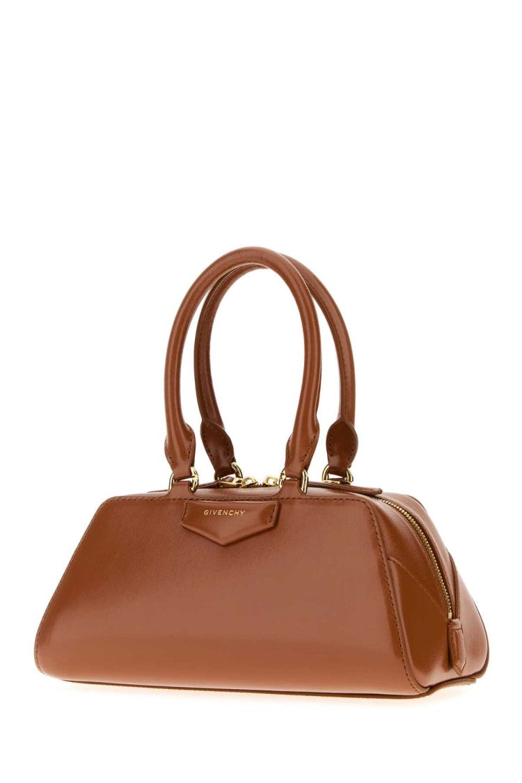 Givenchy Caramel Leather Mini Antigona Handbag